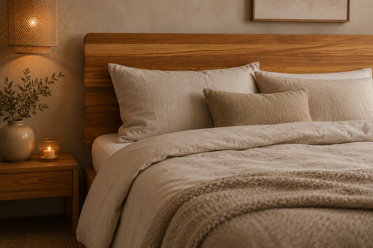 Oak wood beds